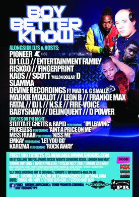 FUNKY NATION & BUTTERSBWOY PR PRESENTâ˜…BOY BETTER KNOWâ˜… @ CANDY CLUB CHELMSFORD ESSEX