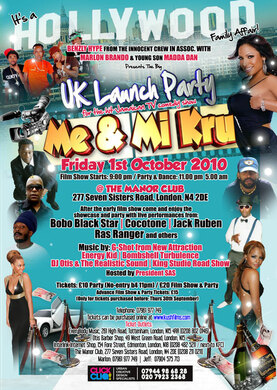 Kush Film Club presents Me & Mi Kru - UK Launch Party