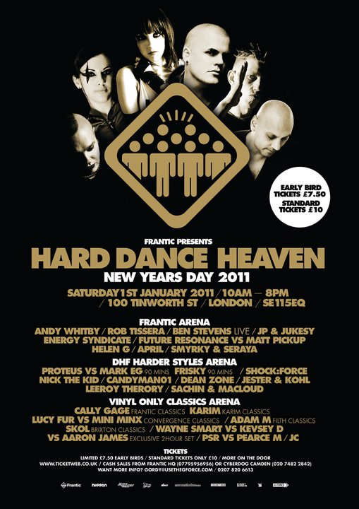 Frantic Presents Hard Dance Heaven - NEW YEARS DAY 2011