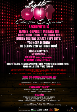 LIGHTS OUT CHRISTMAS SPECIAL @ QUESTION BAR
