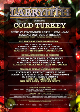 Labrynth Presents Cold Turkey on Boxing Day