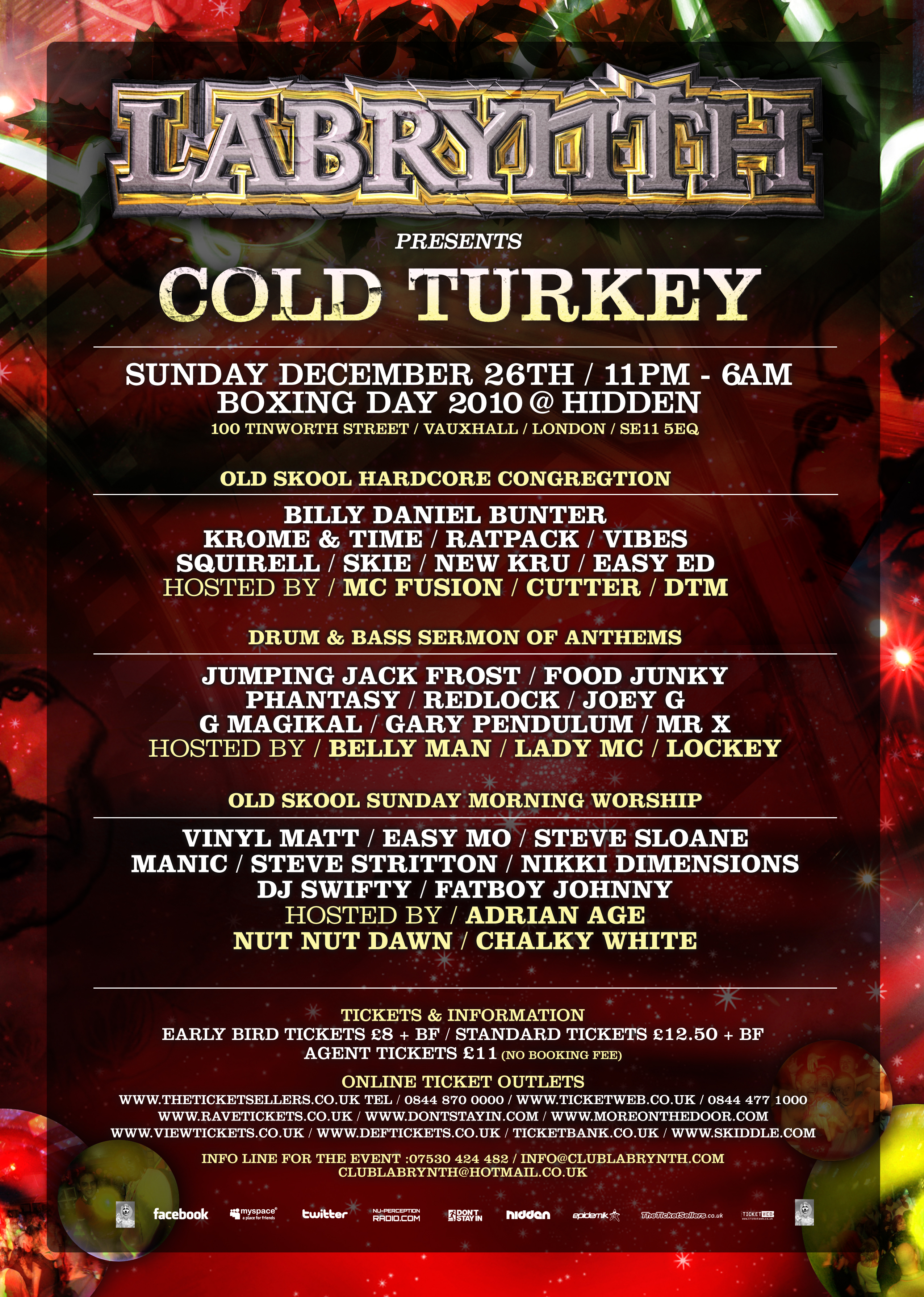Labrynth Presents Cold Turkey on Boxing Day