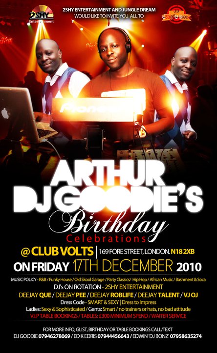 ARTHUR DJ GOODIES BIRTHDAY