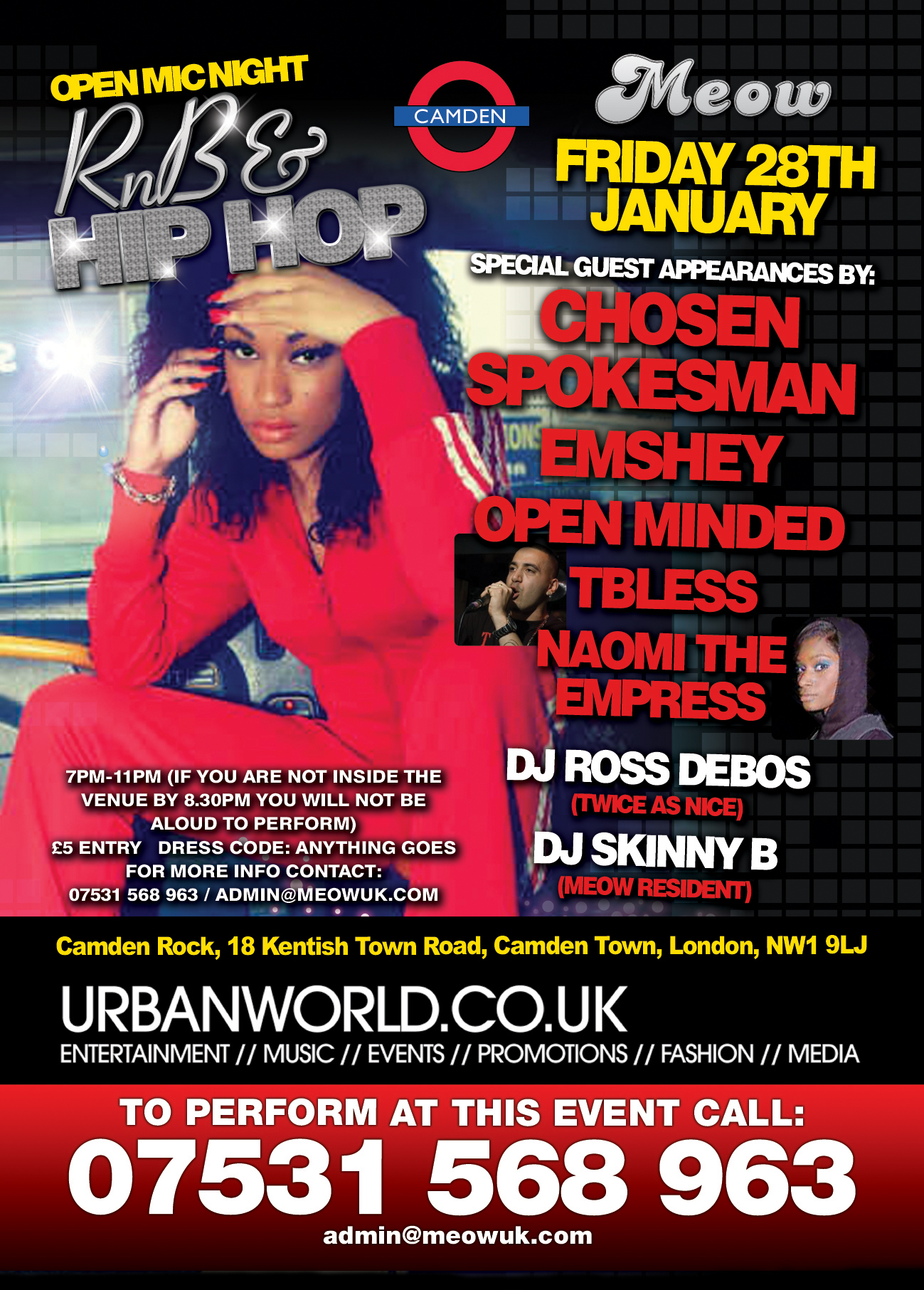 Open Mic Night â€“ RnB & Hip Hop 