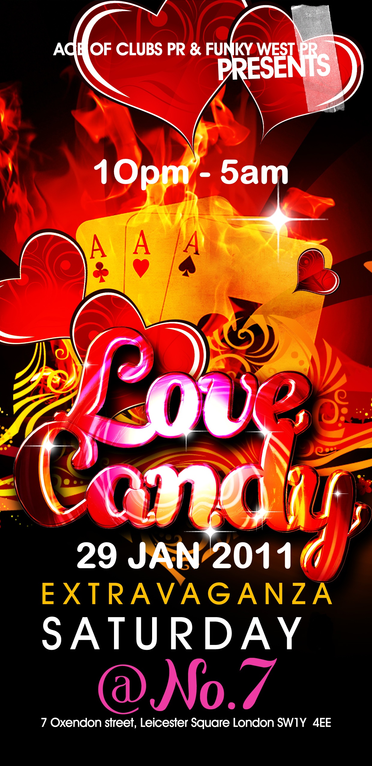 Love Candy Extravaganza (January Edition) Sat, 29th Jan 2011 @ NO 7