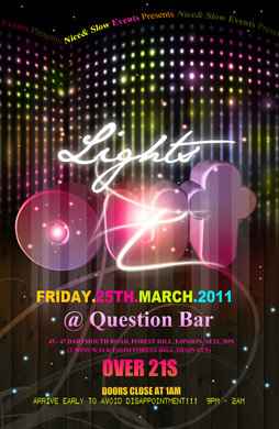LIGHTS OUT @ QUESTION BAR FOREST HILL (FRIDAY 25TH MARCH) BB PIN BB PIN 239C2CE6