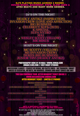 NICE AND SLOW (WEST END EDITION)(BB PIN 239C2CE6) SATURDAY JUNE 4TH (FREE ENTRY BEFORE MIDNIGHT)