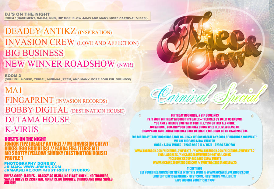 NICE & SLOW @EUPHORIOM-CARNIVAL SPECIAL (SUN-AUG-28TH) (PIN 239C2CE6)
