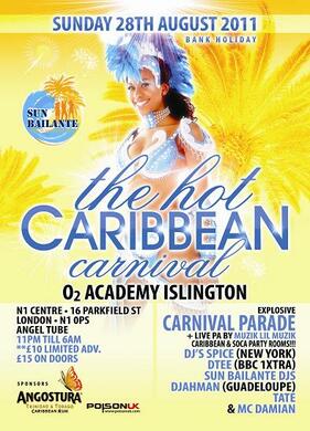 The hottest Notting Hill Carnival After-Party with Caribbean, Soca & Dancehall music London