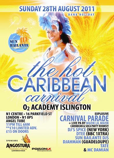The hottest Notting Hill Carnival After-Party with Caribbean, Soca & Dancehall music London