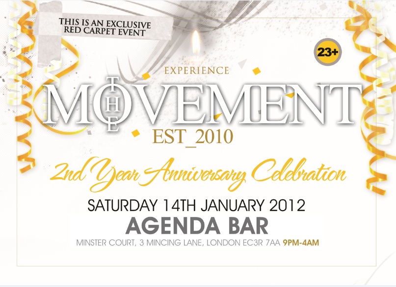 THE MOVEMENT - 2nd Year Anniversary Celebration (Over 23's)