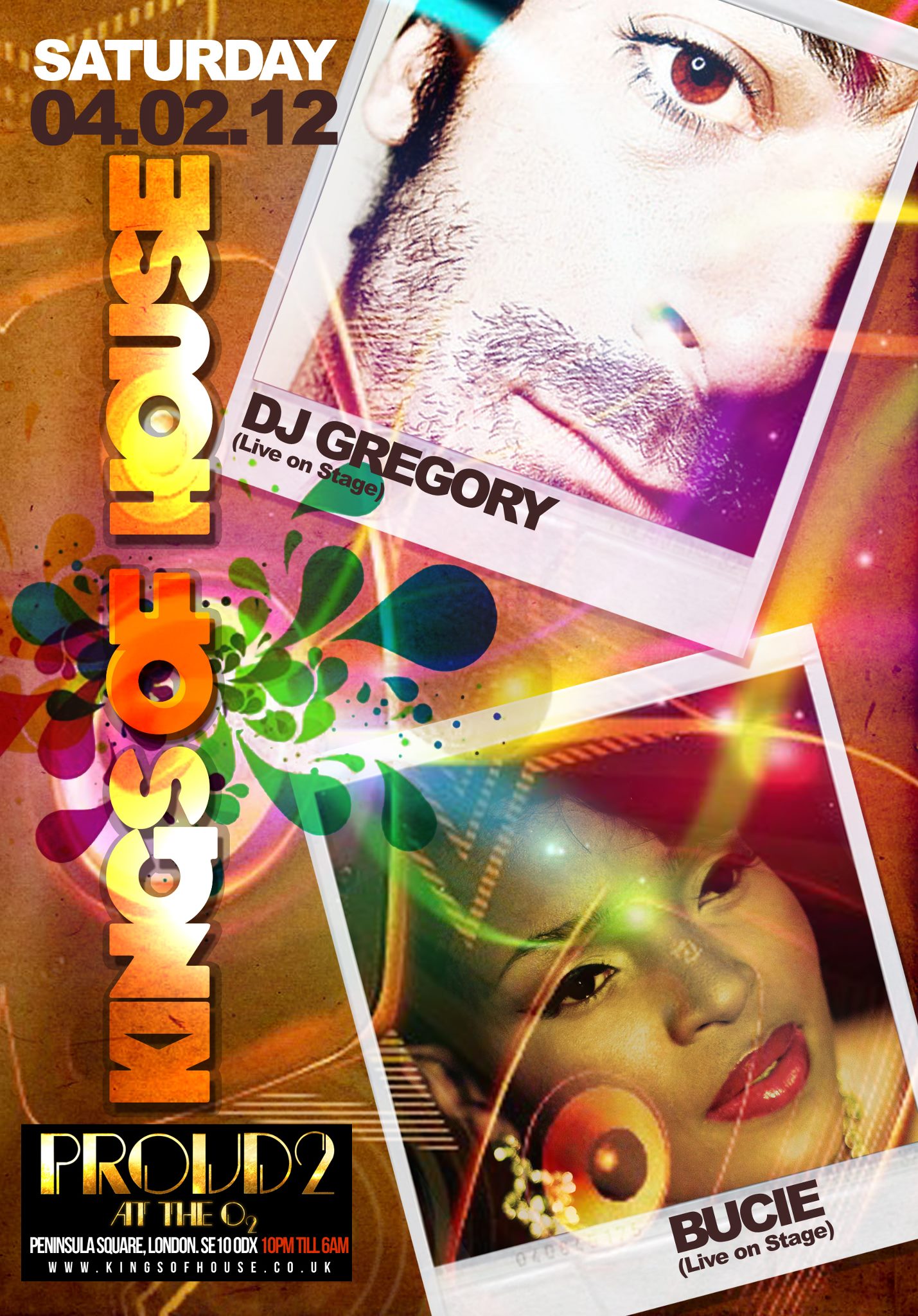 ★ KINGS OF HOUSE ★ DJ GREGORY ★ BUCIE (BLACK COFFEE) ★ SATURDAY 04TH FEB 2012 (BB PIN 239C2CE6) or 07539938517