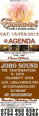 EXCITEMENT @ AGENDA : SAT: 18th FEBRUARY &gt;&gt; £5 TICKETS &gt; ON LINE OFFER FOR LADIES ONLY