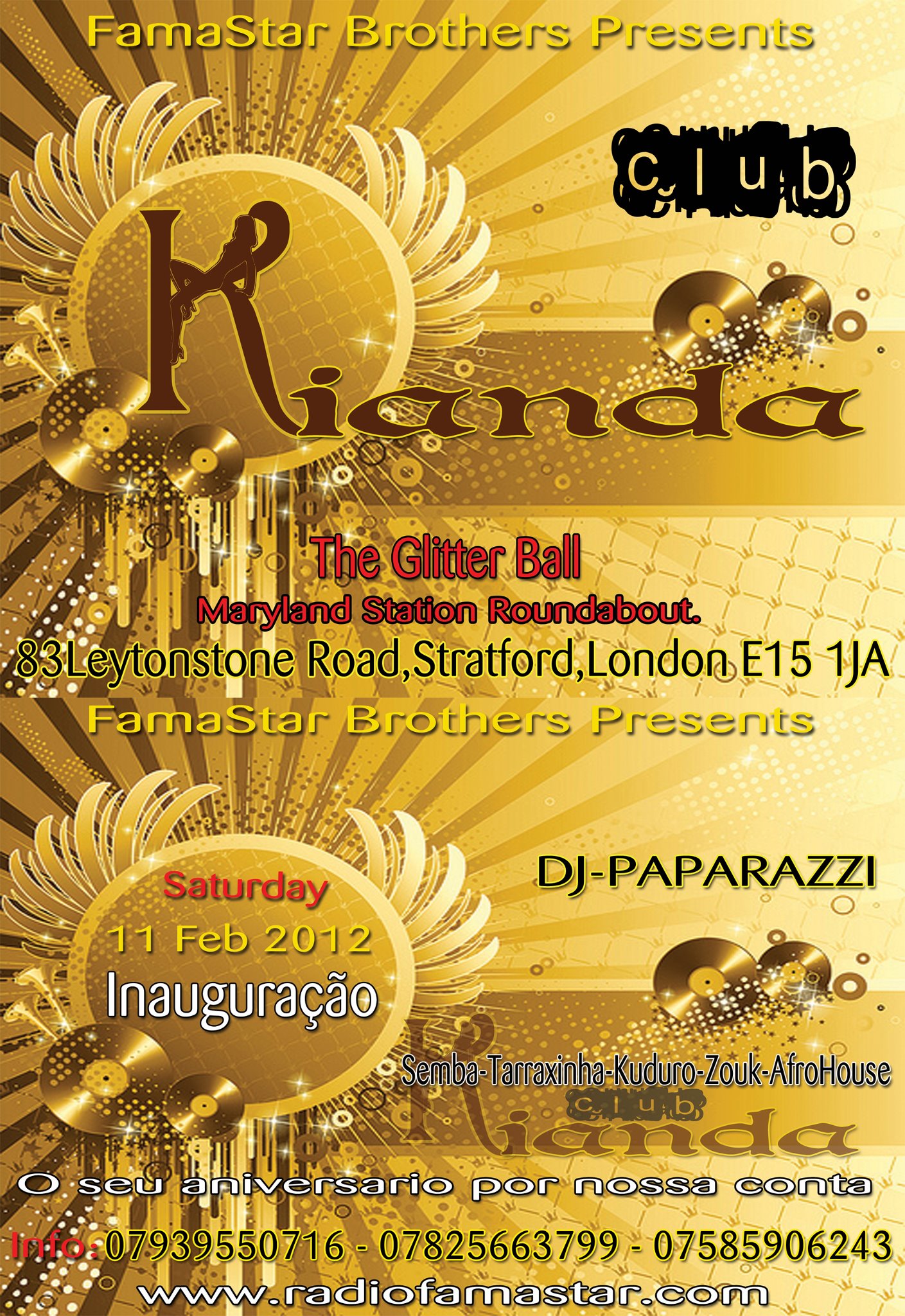 Inauguração Discoteca Kianda Stratford London