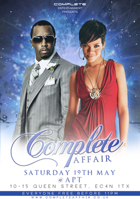 COMPLETE AFFAIR ★ SATURDAY 19TH MAY ★ EVERYONE FREE B4 11 ★ BB:28F21369