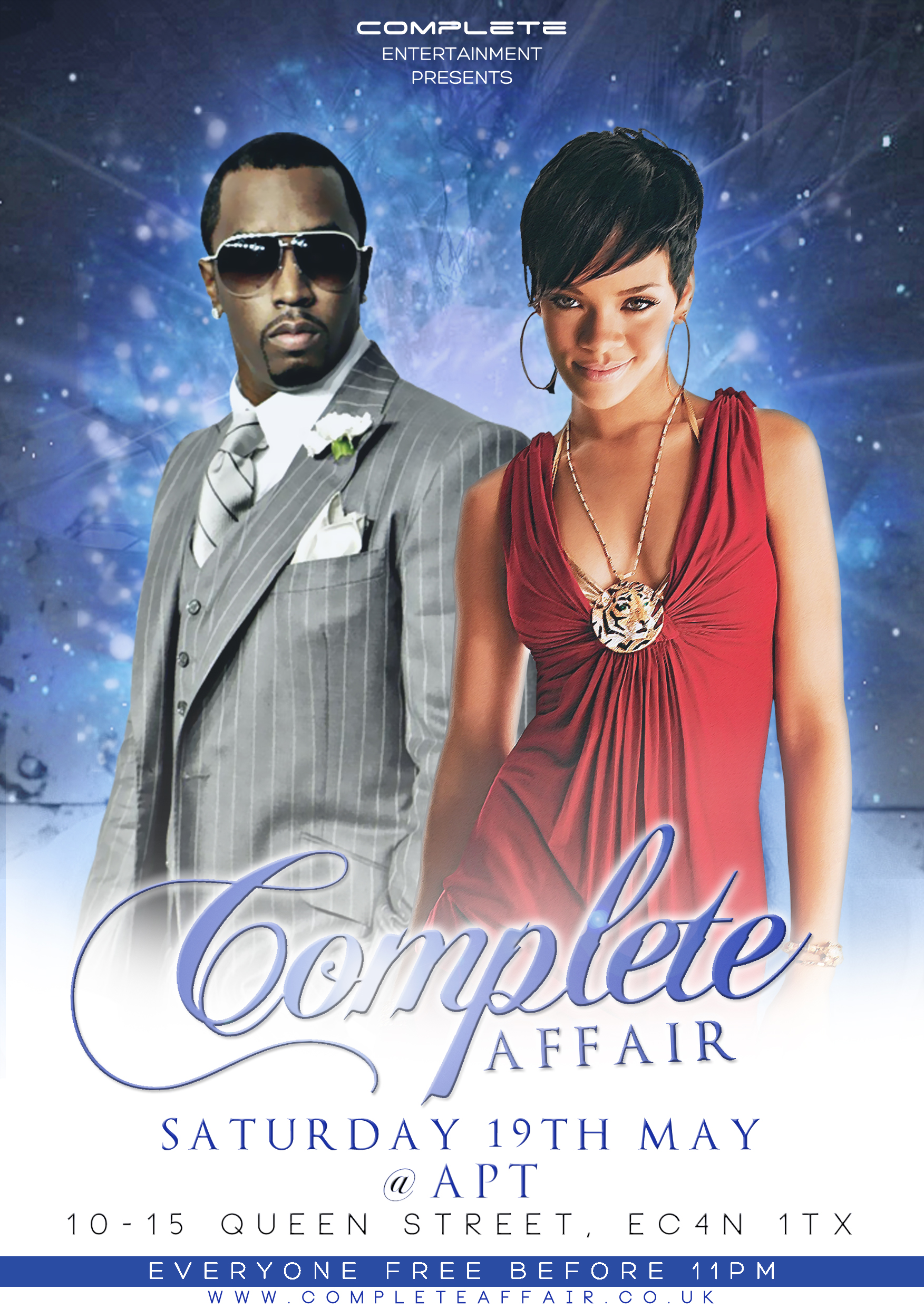 COMPLETE AFFAIR ★ SATURDAY 19TH MAY ★ EVERYONE FREE B4 11 ★ BB:28F21369