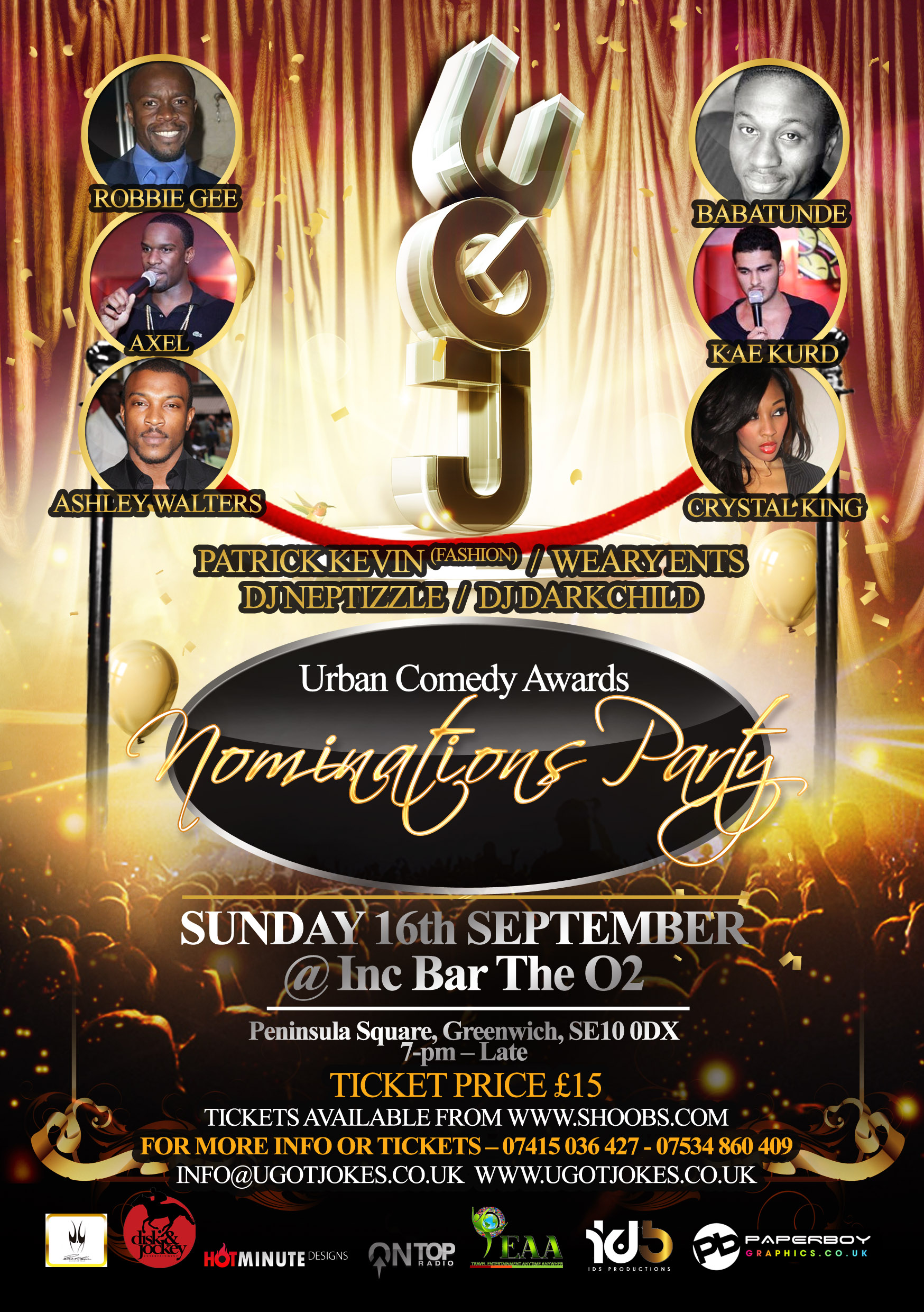 UGJ comedy Awards Nominations Party