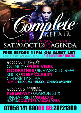 COMPLETE AFFAIR ★ 3rd ANNIVERSARY SPECIAL ★ EVERYONE FREE B4 11 ★ BB:28F21369