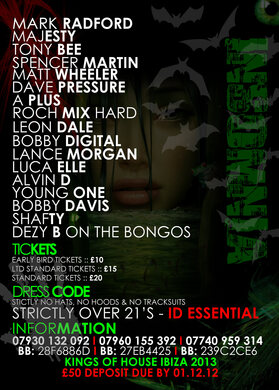 ★ KINGS OF HOUSE ★ PRESENTS - INSOMNIA ★ THE OFFICIAL BALLOON PARTY ★ HALLOWEEN SPECIAL★ @ HIDDEN VAUXHALL ★ SATURDAY 27TH OCTOBER★