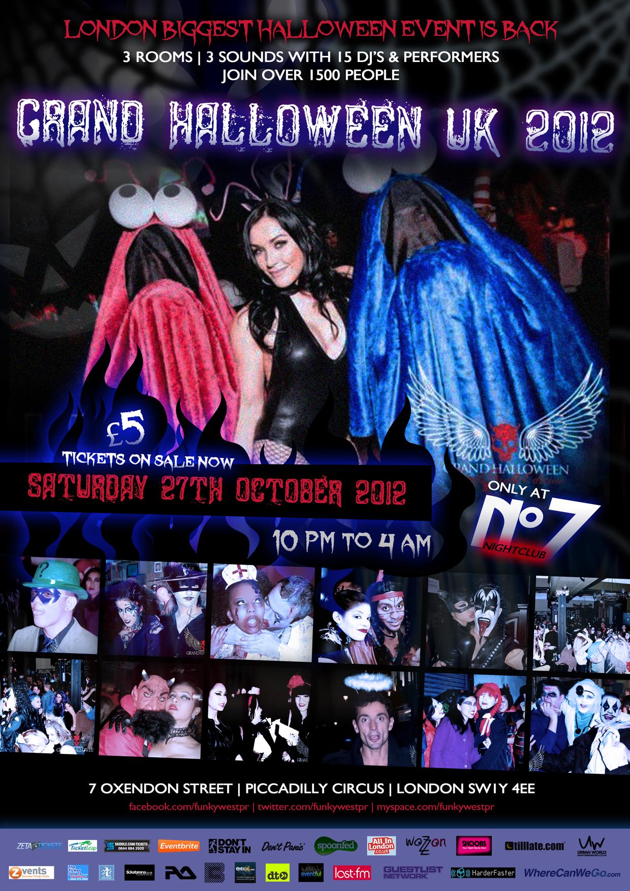 GRAND HALLOWEEN UK 2012 - LONDON'S BIGGEST HALLOWEEN FANCY DRESS PARTY.
