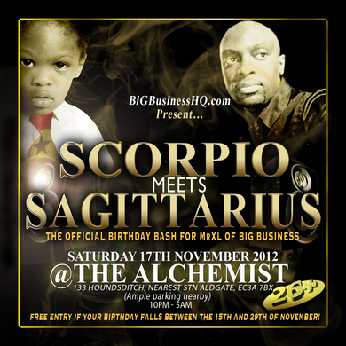 Scorpio meets Sagittarius [MrXLs Birthday] 26+