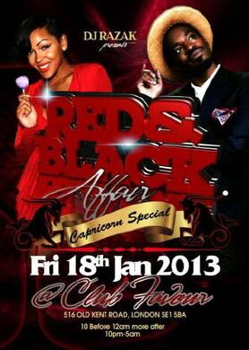 ★★DJ RAZAK PRESENTS || RED & BLACK AFFAIR || CAPRICORN SPECIAL || FRI 18TH JAN || @CLUB FAVOUR★★