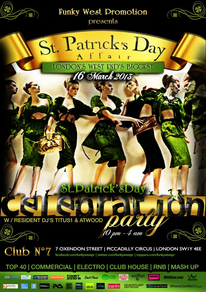 St. Patrick's Day Affair - London Westend's Biggest St Paddy's Day Celebration Party!