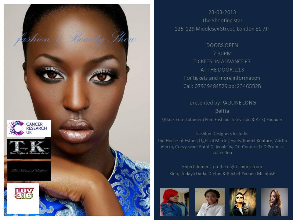 THE FASHION AND BEAUTY SHOW (CANCER RESEARCH UK)