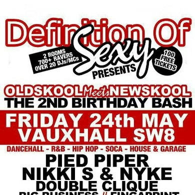 ✮Definition of Sexy Presents Oldskool meets Newskool✮The 2nd Birthday Bash✮CC2 (Colosseum)