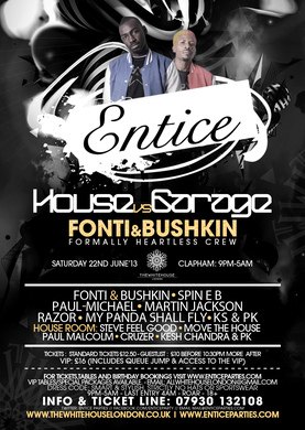 Entice Presents Fonti & Bushkin