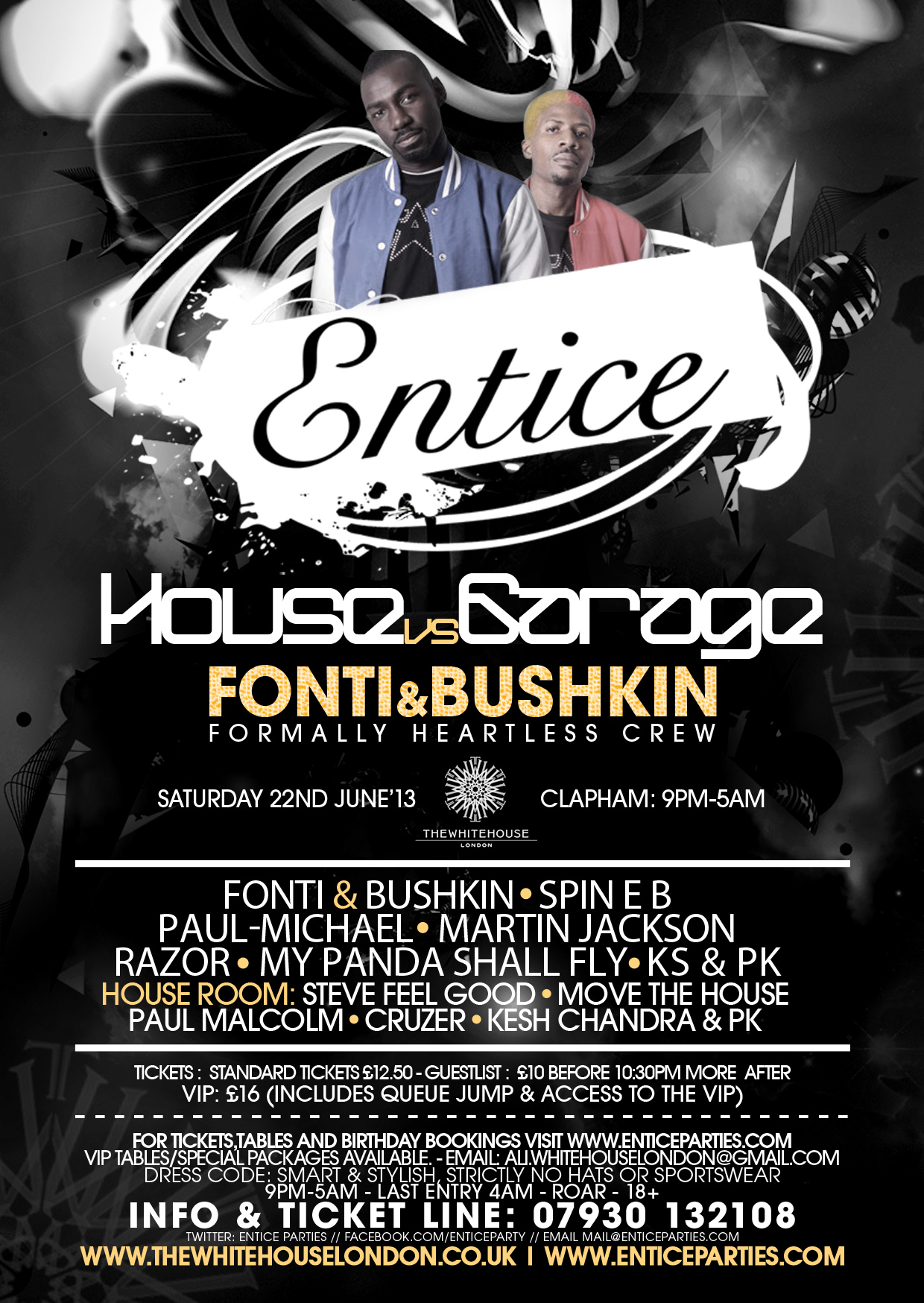 Entice Presents Fonti & Bushkin