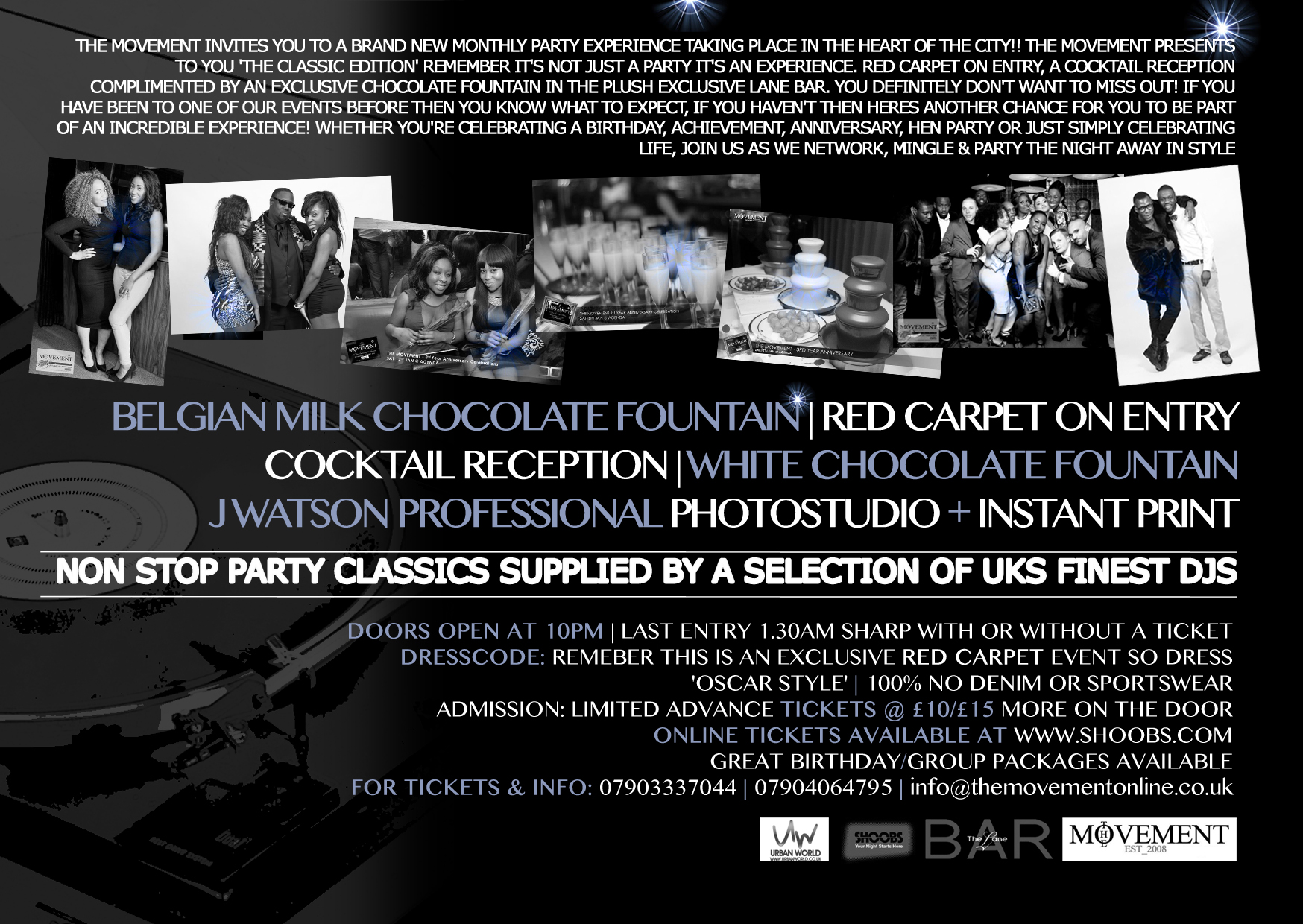 THE MOVEMENT - CLASSIC EDITION (OVER 25s) - SAT.29TH.JUNE.AT.LANE BAR