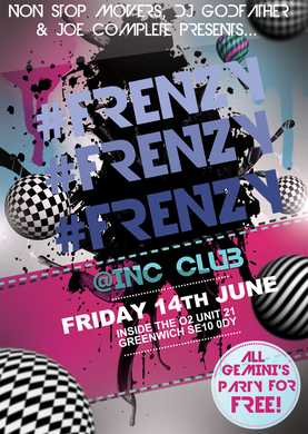 FRENZY @ INC CLUB, Friday 14th June