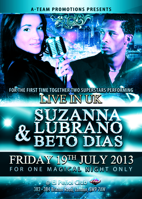 SUZANNA LUBRANO & BETO DIAS LIVE ON STAGE