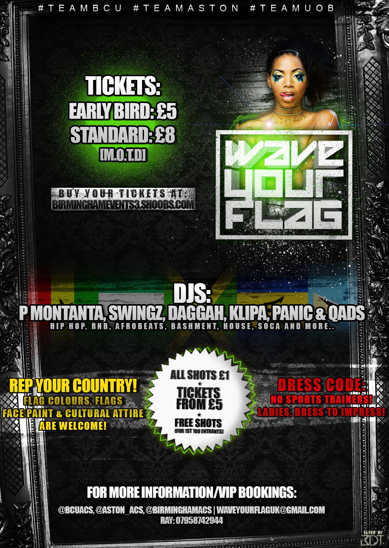 ★★★★#WaveYourFlag 10PM-4AM £1 SHOTS ALL NIGHT★★★★