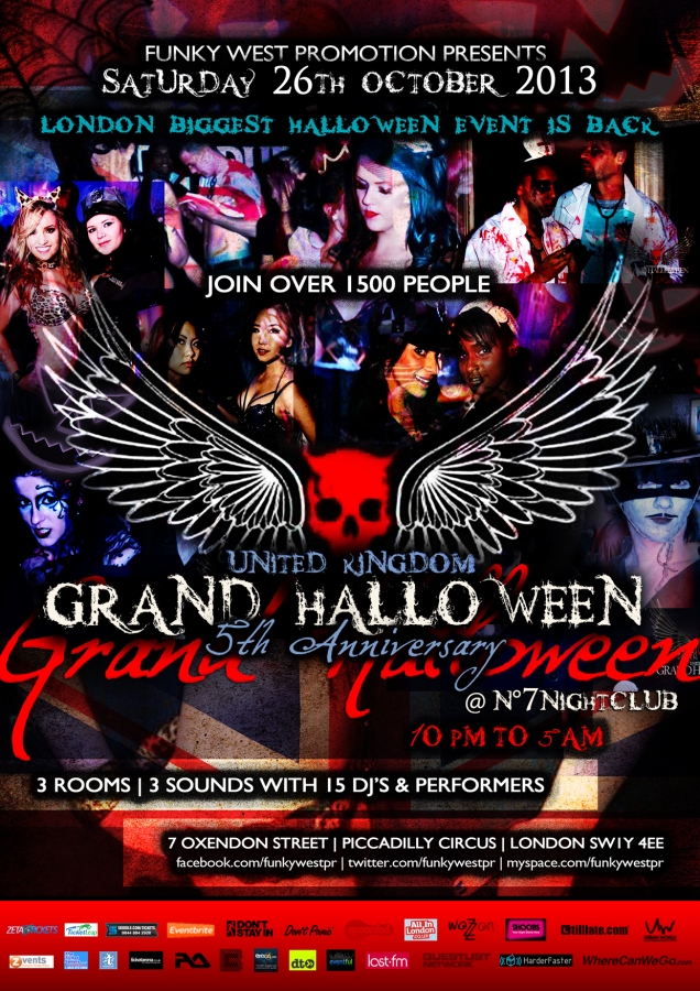 GRAND HALLOWEEN UK 2013 - 5TH YEAR ANNIVERSARY PARTY.