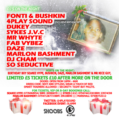★SLAMMM (Christmas Bashment Party) -Fri 20th Dec-★ @ CLUB KOLIS : Early £5 TKTS. BBM:269B6870