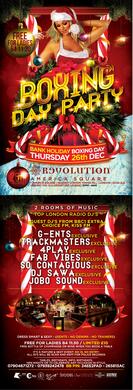 TONIGHT: REVOLUTION BOXING DAY PARTY: THURS 26th DEC @ REVOLUTION: LADIES FREE BEFORE 11:30pm: RnB, HIPHOP, BASHMENT, AFRO BEATS, HOUSE, GARAGE