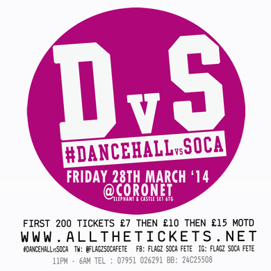 Dancehall vs Soca March'14 (CALL 07951026291)