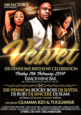 V E L V E T | SIR VENNOMS B'DAY CELEBRATION