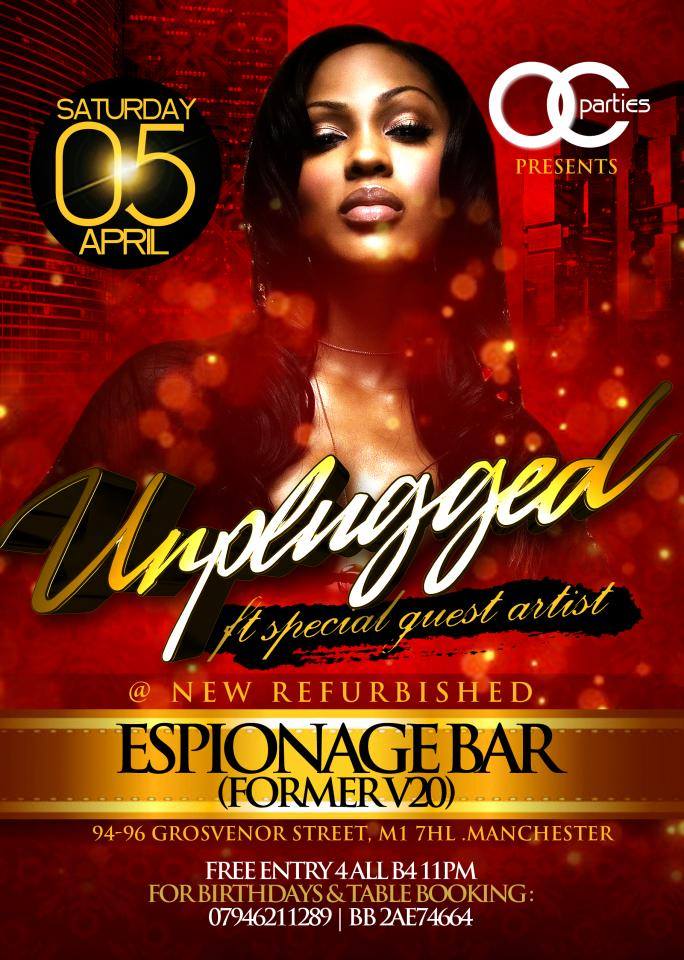★Unplugged | April 5th | Manchester ★