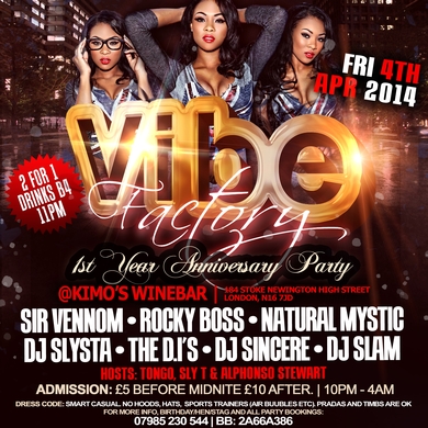 VIBE FACTORY 1st Year Anniversary