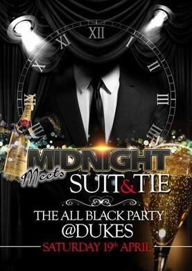 Tonight MIDNIGHT - SUIT & TIE (all black part