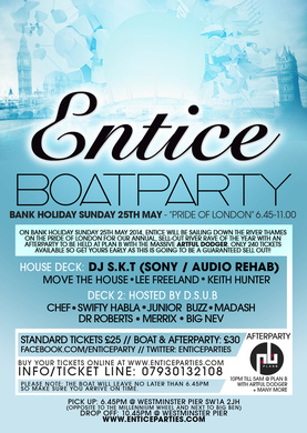 Entice Boat Party - DJ S.K.T & MARCUS NASTY