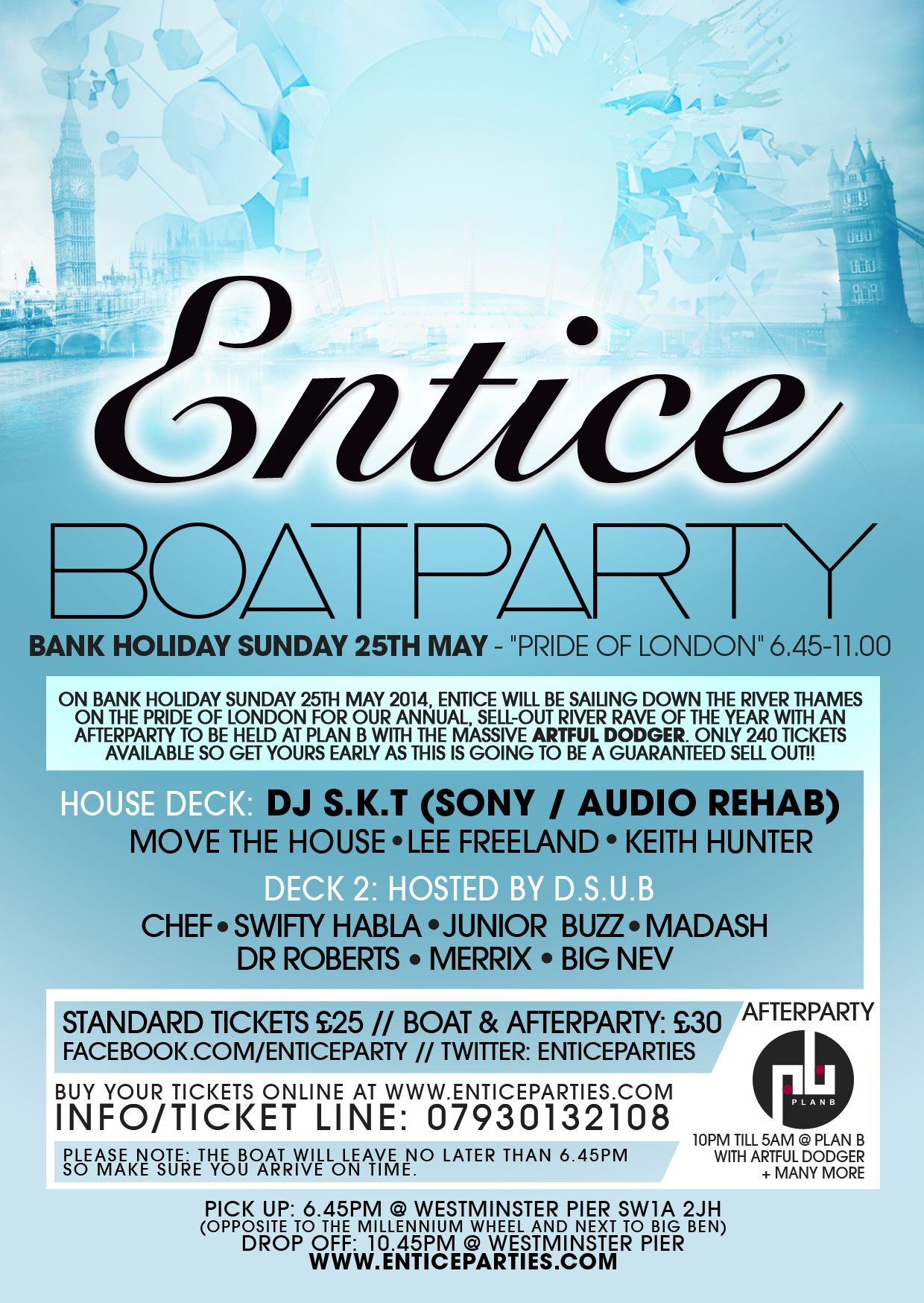 Entice Boat Party - DJ S.K.T & MARCUS NASTY