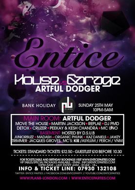 Entice Presents Artful Dodger