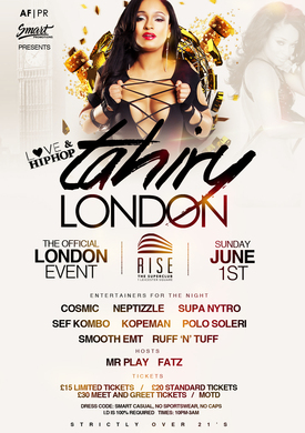 TAHIRY LONDON (LOVE & HIP HOP) - 21+