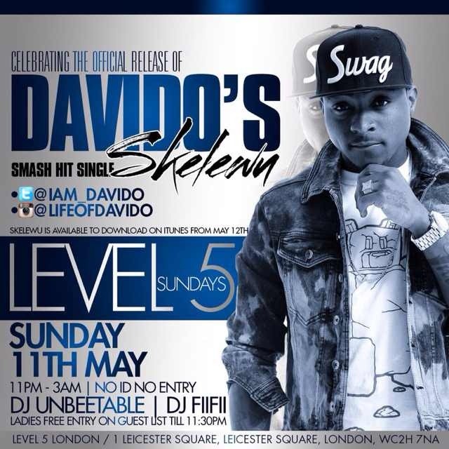 DAVIDO & SPECIAL GUESTS @LEVEL 5 THIS SUNDAY