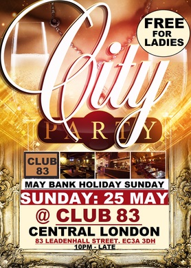 TONIGHT: CITY PARTY: LADIES FREE