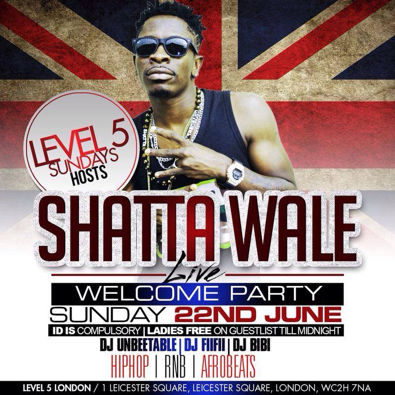 SHATTA WALE LIVE @ LEVEL 5 SUNDAYS